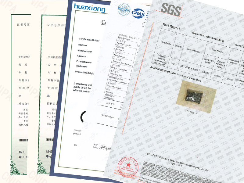 Chlorine remove ceramic ball certifications