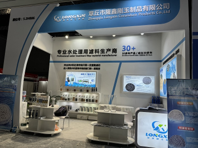 Ausstellung für Wasserfiltermedienprodukte